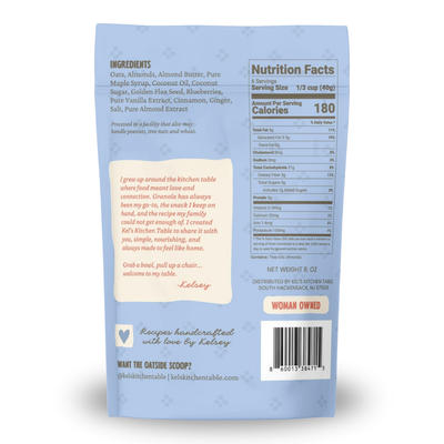 Blueberry Vanilla Almond Granola